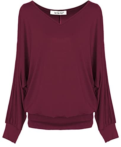 Van Der Rich ® - T-Shirt Raffinierte Einfachheit T-Shirt Einfarbig - Damen