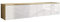 Marlux-Meble TV Schrank Lowboard Fernsehschrank Fernsehtisch Sideboard HiFi-Schrank Hängend oder Stehend Korpus-Eiche 181x31x33 cm