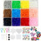 8000 pcs Fuse Beads Craft Kit for Kids, 12 Colors Creative Fuse Beads Set for Kids with Fuse Bead Pegboards and Storage Box, DIY Crafting Fun for Boys and Girls, Christmas Birthday Gift(2.6mm)