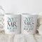 BGExpress Mr Right Mrs Always Right Mug - 20 Years of Being - Personalised Mug Set of Two Adorable Coffee Tea Mugs, Wedding or Anniversary Celebration Gifts