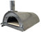Forno pizza ibrido a gas e legna 4 pizze con tetto in inox da esterno, uso tradizionale a legna o con bruciatore a gas - pietra refrattaria, 500 gradi, Made in Italy (con bruciatore e valvola gpl)