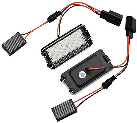 LED-Beleuchtung für Nummernschild, 2 Stück, für Nummernschild, für Ibiza 6L AB Altea Arosa Cordoba MK1 MK2 Leon Toledo III 2004 – 2009