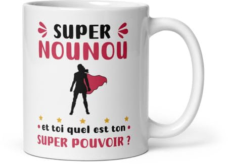 Mug nounou super pouvoir super nounou tasse nounou femme