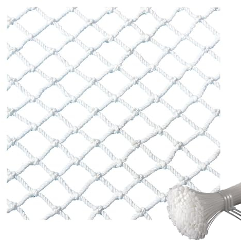 JVHLOV Katzennetz für Balkon, Balkon Katzennetz 5cm mesh, Treppen Schutznetz Sicherheitsnetz, Katzen Schutznetz für Fenster Terrasse Tür Innen und Außen(1.5x5m)
