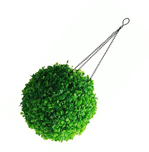 Happyyami Solar-grasball-licht Künstlicher Buchsbaum Künstlicher Kronleuchter Led-licht Aus Künstlichem Buchsbaum Solarlaterne Für Den Außenbereich Pflanzenkugel Natürlich Plastik