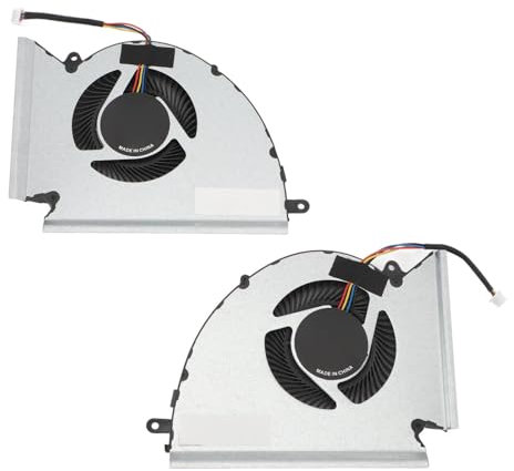 Laptop-Lüfter für MSI GP76 GE76 WE76 MS 17K2 MS 17K3 Laptop, Ersatz-Lüfter, 4-poliger CPU- und GPU-Laptop-Lüfter, Effiziente Kühlung, Laptop-Zubehör (CPU+GPU)