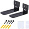 Alyphyly Support Mural Universel pour Barre de Son, Support de Barre de Son pour la Plupart des Barres de Son, étagère Murale Anti-Chute maximale de 30 LB, Noir 4,7 Pouces