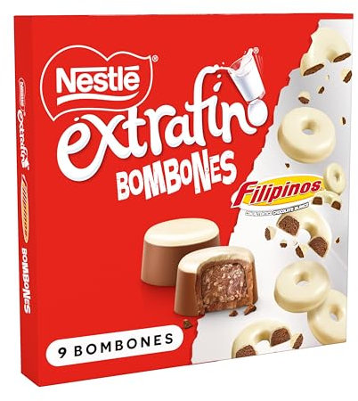 NESTLE Extrafino bombones de chocolate con leche Filipinos Estuche 113g