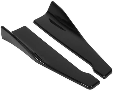 SUTVCM Seitenschweller Stoßstangenspoiler Splitter Schutz Rocker Wagon Für B&MW M4 Seitenschwellerverlängerung Lippensplitter(Glänzend schwarz)