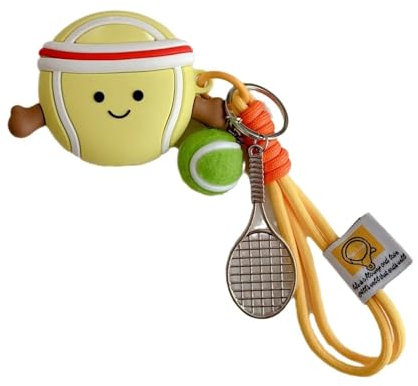 Kompatibel mit Airpods 4 Kopfhörerhüllen Cartoon Silikon Material Tennis-Stil