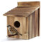 Lotvic Bird House, 15x15x22 Large Wooden Bird Box, Outdoor Hanging Birdhouse for Small Wild Birds, Robin Bird Houses for Garden, Bird Nesting Box for Mockingbirds, Hummingbirds, Parrots, Blue Tits