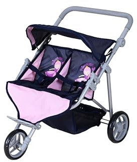 Knorrtoys 16742 Poussette Double pour poupée Bleu Princesse
