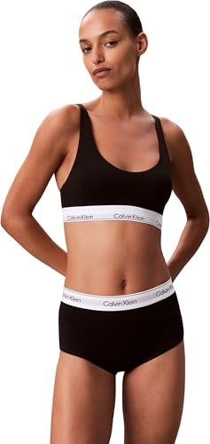 Calvin Klein Women’s Hipster Boy Shorts with Logo Waistband