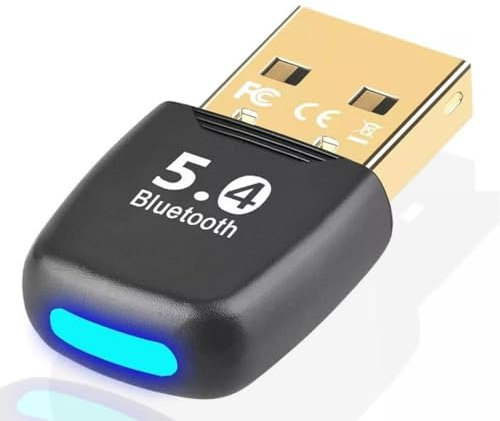 Bluetooth Adapter 5.4 for PC - USB Bluetooth Dongle for Laptop, Keyboard, Mouse, Headset, Speaker - Connect 7 Devices Simultaneously - Supports Windows 11/10/8.1/7 - Plug & Play