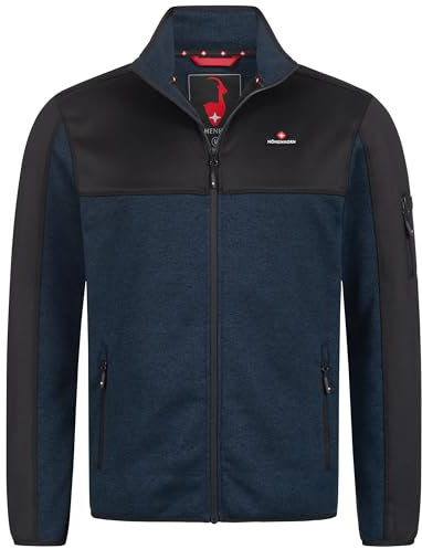 Höhenhorn Naurun - Giacca in pile ibrida da da uomo, Blu scuro, S