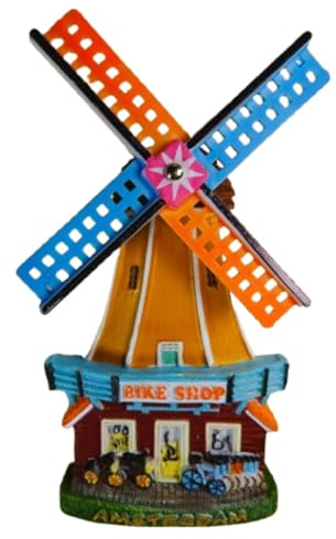 Souvenir Magnet Holland Windmühle Amsterdam Bike Shop 10 x 6,5 cm Kühlschrankmagnet GMTX 7939