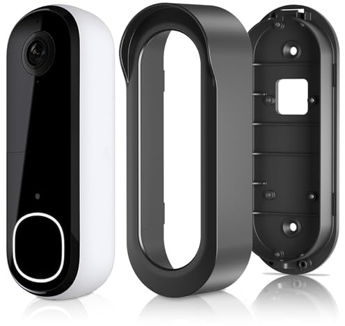 No Drill Adhesive Video Doorbell Mount for Arlo Video Doorbell 2K/HD (2nd Gen), Not Block Doorbell Sensor, Anti-Theft Camera Mount Door Mounting Bracket Holder Accessories for Apartments Houses