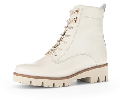 Gabor Damen Schnürstiefeletten, Frauen Stiefeletten,Stiefel,Bootee,Booties,halbstiefel,Kurzstiefel,Latte(Flaush/Gold),41 EU / 7.5 UK