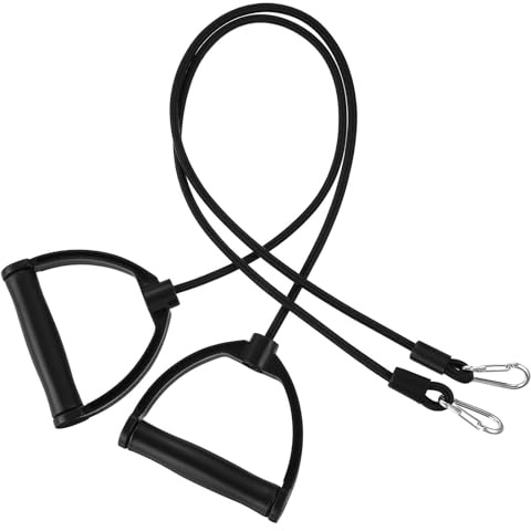 Outanaya Stepper Zugbänder mit Griffen Training Widerstandsbänder mit Ergonomischen Griffen Abs und Nylon Zubehör für Fitnessgeräte Home Workout