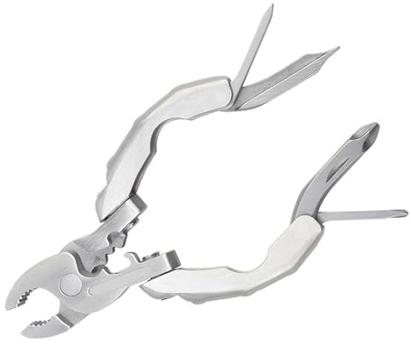 Multifunctional Camping Pliers Tool, 9-in-1 Multi-Purpose Stainless Steel Gadget with Screwdriver, Portable for Adventures and Daily Use