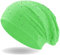 Hatstar Damen Beanie Mütze | mit edler Strass Nieten Applikation | Mädchen Mütze | elastisches Slouch Long Beanie | leicht und weich (Hellgrün)
