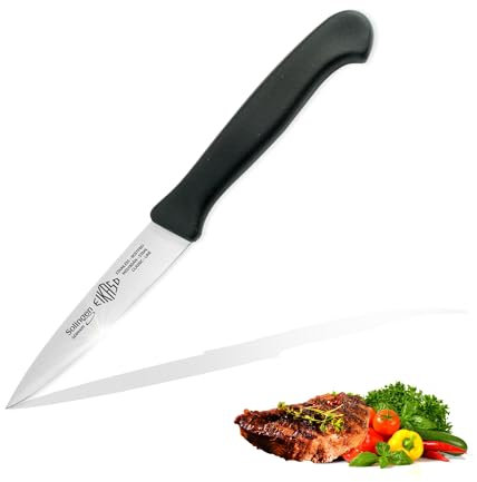 EIKASO Solingen Germany Küchenmesser Mittelspitz geschmiedet - Gemüsemesser 12cm Klinge rostfrei aus Molybdänstahl 1.4116 Allzweckmesser mit scharfer Klinge 100% Made in Solingen