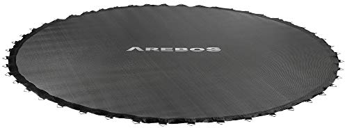 Arebos - Cama elástica (305 cm) | Lonas | Lona de Salto de reemplazo Negro, 60 Ojales, para muelles de 135 mm