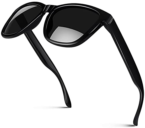 CGID Retro Sonnenbrille Herren Damen Polarisierte Vintage UV400 Rechteckig Eckig Sport,MJ17