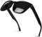 CGID Retro Sonnenbrille Herren Damen Polarisierte Vintage UV400 Rechteckig Eckig Sport,MJ17