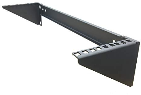 JINGCHENGMEI Folding 3U Wall Mount Patch Panel Bracket - 19 Inch Steel Vertical Rack Mount Bracket for Networking Equipment