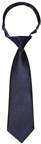 Kajeer Jungen Mädchen Handgemacht Vorgebunden Krawatte - Einstellbar Schule Krawatten Satin Plain farbige formale Krawatte für Jungen Mädchen Hochzeits Schuluniform (Navy blau, 28 cm(Alter 2-5))