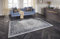 Elle Decoration Nain Orientalischer Teppich - Kurzflor Vintage-Look Orientalisch Ornamente-Muster Klassischer Orientteppich für Wohnzimmer Esszimmer Flur oder Schlafzimmer Saphirblau, 160x230cm