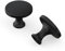 LONTAN 10 Pack Black Cupboard Knobs Black Drawer Knobs Solid Kithcen Hardware for Dresser Drawers Zinc Alloy Drawer Hardware