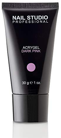Nail Studio - Acrygel Dark Pink - Colore Rosa Scuro Ideale Per Coperture - Formato 30 gr