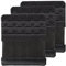 SAMGU Bra Extenders 5 Hook Elastic Stretchy Bra Extension Strap (3PCS Black, 5 Hook, 1.9cm)