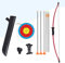 ELONG Recurve Pfeil und Bogen Set Outdoor Jugend mit Köcher Kinder Junior Bogenschießen Anfänger Langbogen Zieltraining für Teen Teams Spiel