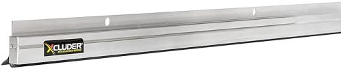 Xcluder Balai de porte à profil bas de 121,9 cm, aluminium – Scelle les animaux, étanchéité améliorée contre les intempéries, facile à installer, protection de joint de porte, anti-mastication