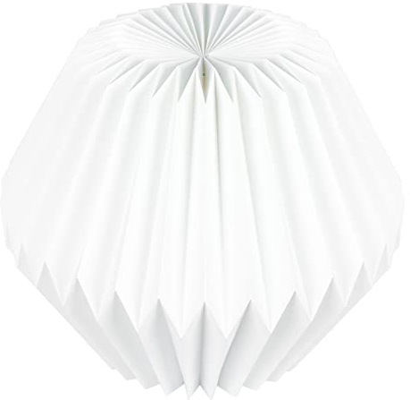 Minkissy Papier Origami Lampenschatten Nordische Art Gefaltetes Papier Lampenschirm Hängender Origami Licht Schatten Abdeckung Papier Dekorative Laterne für Home Office Hotel