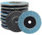JOLIGAEA 10 Stück Fächerscheiben Set │ ø 76 mm x 10 mm │ Mixpack (je 3 x Korn 40/60 je 2x Korn 80/120) │ Schleifscheiben für 10,8-12V Winkelschleifer │ Metall Lamellenscheibe