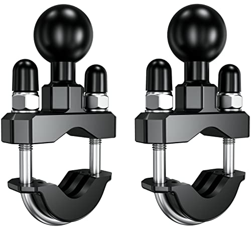 BRCOVAN 2 Pezzi, Base di montaggio per manubrio a U con sfera in TPU da 1 '' per binari da 0,5 '' a 1,25 '' di diametro, Compatibile con RAM Mounts B Misurare Doppio Palla Presa Braccio