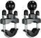 BRCOVAN 2 Pezzi, Base di montaggio per manubrio a U con sfera in TPU da 1 '' per binari da 0,5 '' a 1,25 '' di diametro, Compatibile con RAM Mounts B Misurare Doppio Palla Presa Braccio