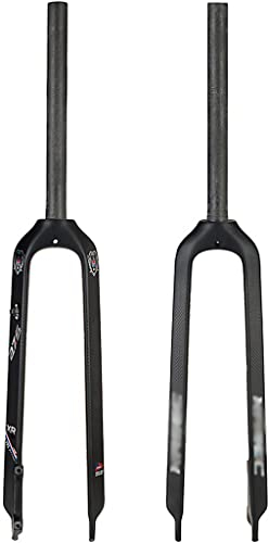 1-1/826/27.5/29 in Mountain Bike Forcelle Anteriori 28.6mm Threadless Tubo Dritto Freno A Disco Rigido MTB Forcella Fibra di Carbonio 3K Ultraleggera della Bicicletta