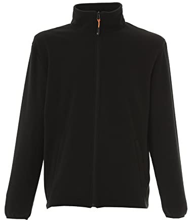 Niscioma Felpa Zip Intera Uomo - Maglia Tuta Felpata Invernale Maglie Senza Cappuccio Tinta Unita, Felpe da Lavoro Micropile antipilling 100% polyestere con Tasche Polsini Elasticizzati, Modello Cop