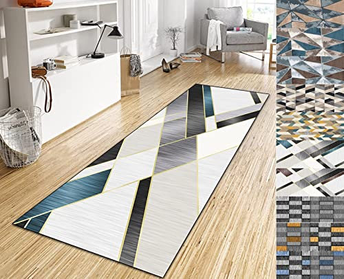 Alfombras Cocina Lavable 80x480cm PVC Impermeable Resistente Manchas Alfombra Vinilica Cocina Medida por Metros Múltiples Tallas para Corredor Cocina Sala F