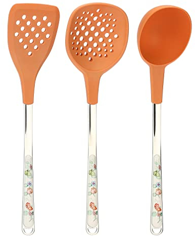 THUN Pasqua 2023, Set di Mestoli in Acciaio Inossidabile, Linea Pasqua Favolosa, 7.2x6.8x9.5 cm h
