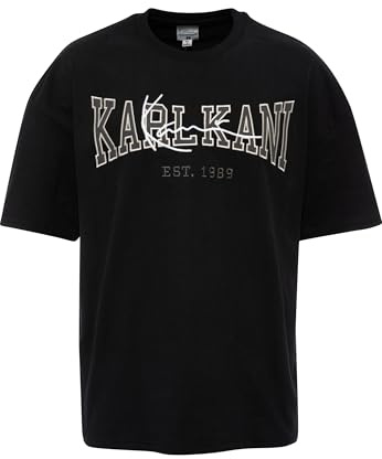 Karl Kani Herren KM232-002-2 KK College Signature Heavy Jersey Boxy Tee