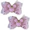 Minnie Mouse Light Pink Glitter Hair Bows, Clips, Grips Accessory Cute Girls Slides Mickey Embellishment 9.5cm x 6cm Handmade 2pcs