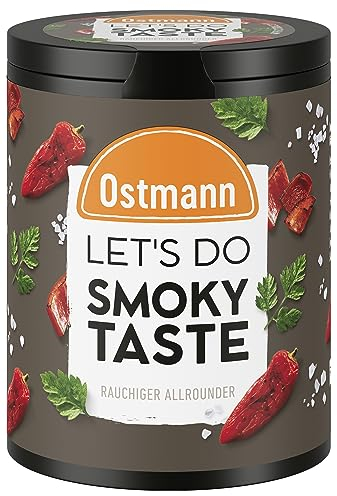 Ostmann Gewürze - Let's Do Smoky Taste | Rauchiges Gewürzsalz für Grillfleisch oder vegetarische Gerichte | Smoky Allrounder mit geräucherter Paprika und Rauchsalz | 65 g in recyclebarer Metalldose