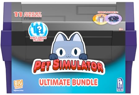 Pet Simulator Tech Treasure Chest Ultimate Bundle (30,5 cm Truhe mit 11 Gegenständen, Serie 2) [Enthält DLC]