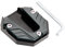 JNNJ Motorrad Ständerverlängerung, Motorrad Seitenständer Kickständer Seitenständervergrößerungsplatte CNC Aluminium Pad, Verschleißfest Motorradzubehör(Titanium)
